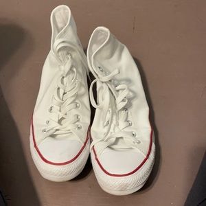 White converse, worn once